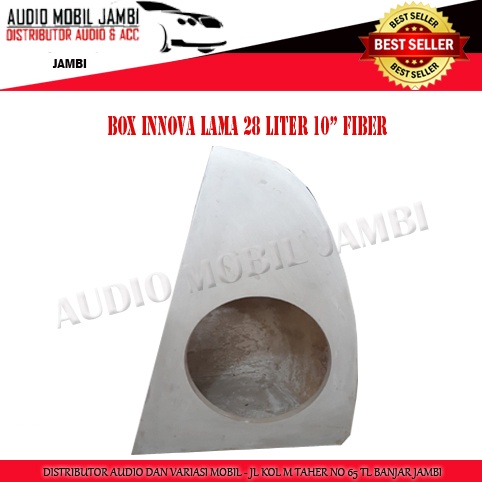 BOX SUBWOOFER BOX SUDUT BAGASI MOBIL INNOVA LAMA 10 INCH FIBER MENTAH