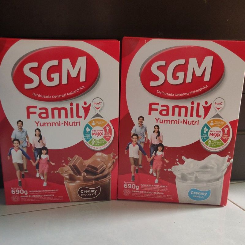 SGM Family Yummi-Nutri Creamy Chocolate & Creamy vanila 690g