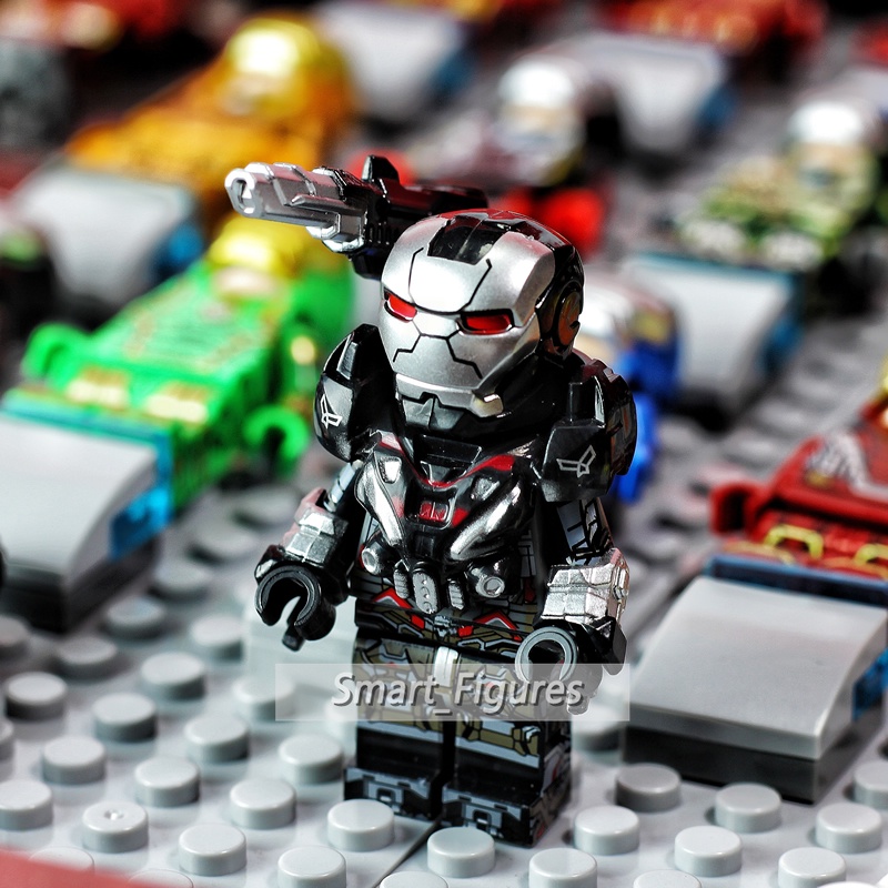 Blok Bangunan Iron Man Super Heros Minifigures Thor Hawkeye War Mesin Angka Mini Ulang Tahun Hadir Rakitan Mainan