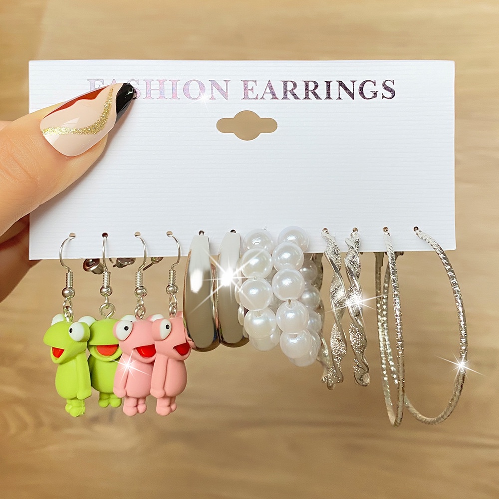 Fashion Anak Yang Indah Baru Jamur Kodok Kupu-Kupu Bebek Resin Anting Tetes Minyak Warna-Warni Akrilik Anting-Anting Untuk Wanita Perempuan