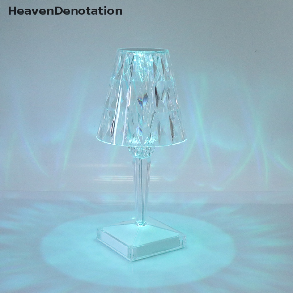 [HeavenDenotation] Dimmable Control Diamond Crystal Lampu Meja Rechargeable LED Atmosphere Lamp HDV