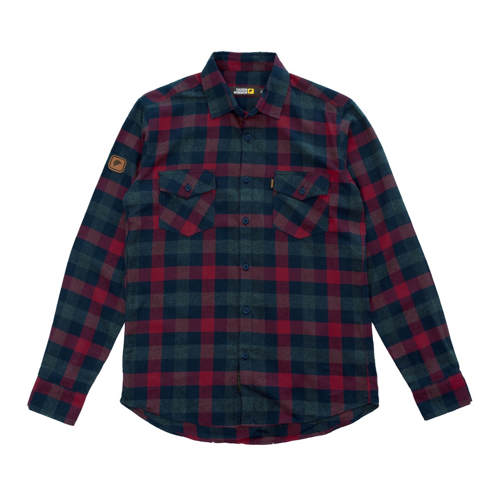 KEMEJA FLANEL SERIES UNISEX LENGAN PANJANG BY ENGINEER WORKWEAR