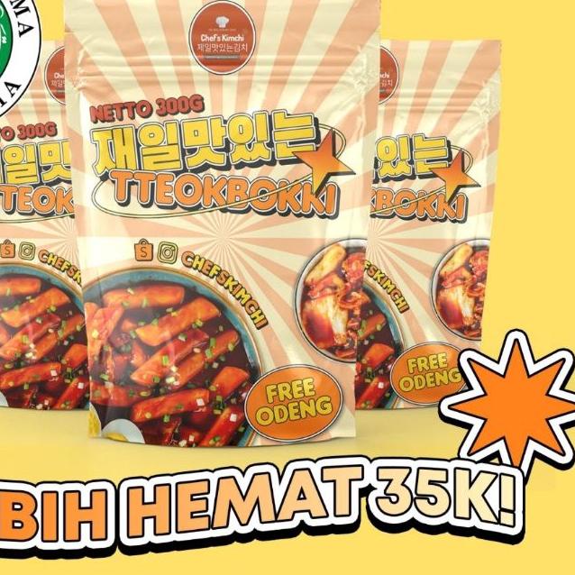 

➣ Tteokbokki Halal MUI (Triple Set) Toppoki ۝