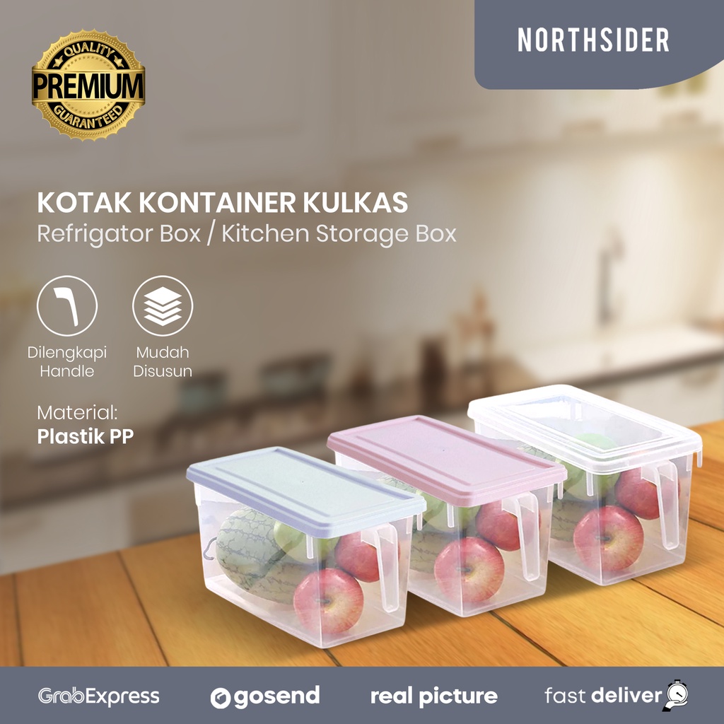 KOTAK KONTAINER KULKAS ORGANIZER BOX KITCHEN STORAGE BOX XL-049