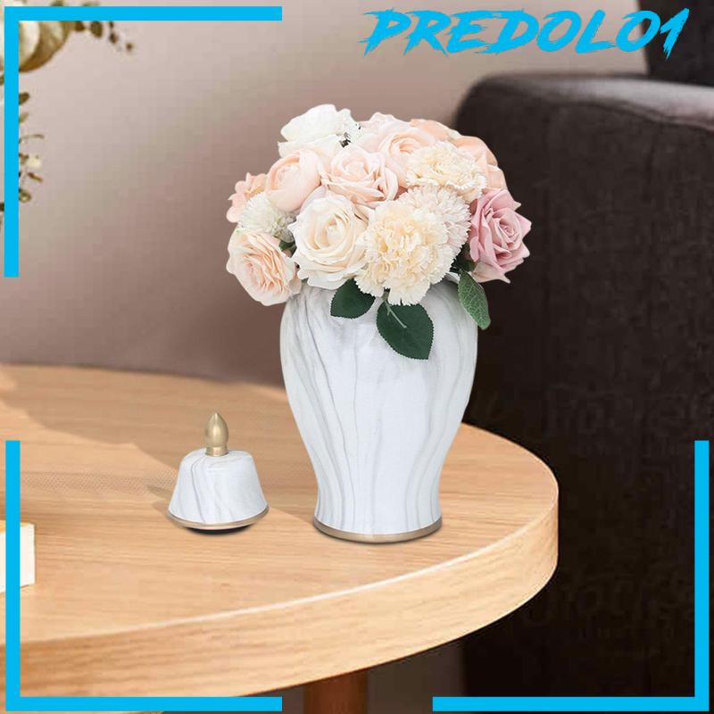 [Predolo1] Toples Candi Toples Umum Keramik Meja Centerpiece Domed Lid Pajangan Hiasan