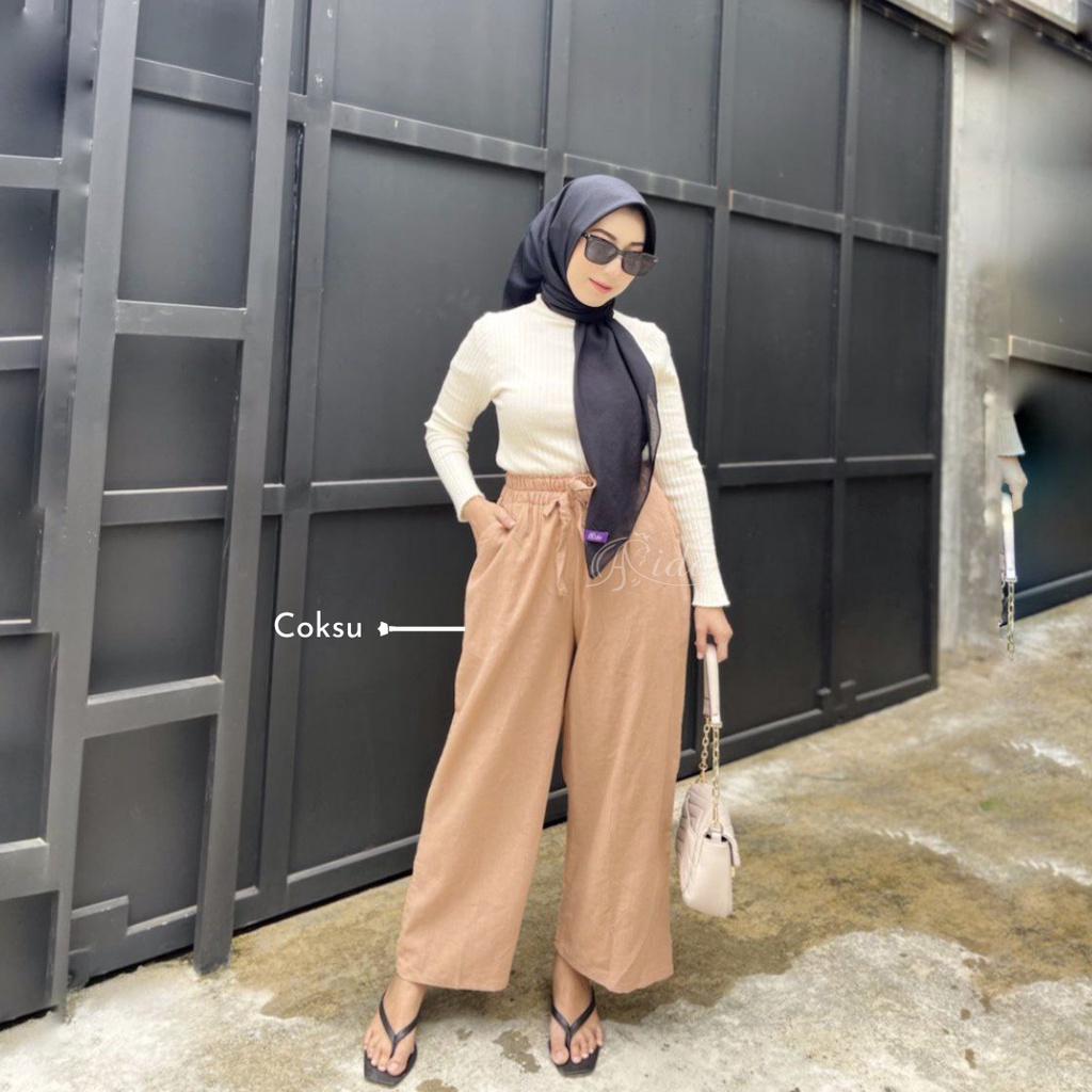 Widy Kulot Tali Full Karet Linen Crinkle Premium
