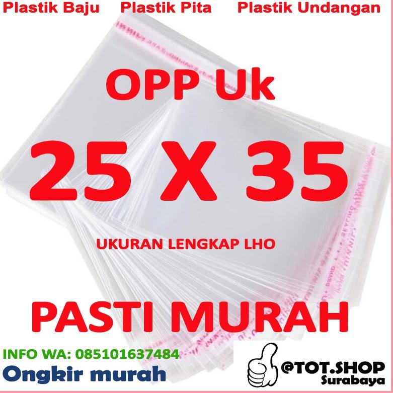 

J35 OPP LEM PLASTIK KACA 25 X 35 Kaos,, Baju, Celana, Jaket (Isi 100 Lembar) TERLARIS ゃ