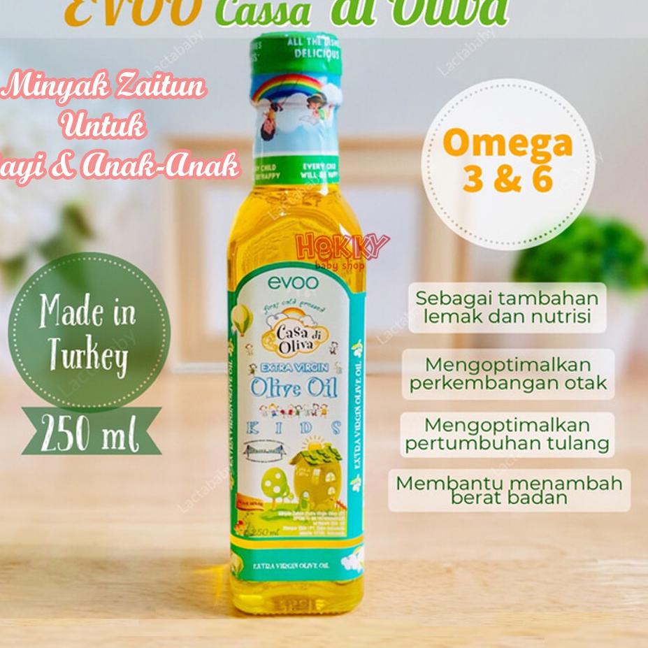 

♖ Evoo Casa Di Oliva Minyak Zaitun Untuk Anak 250 ml ✦