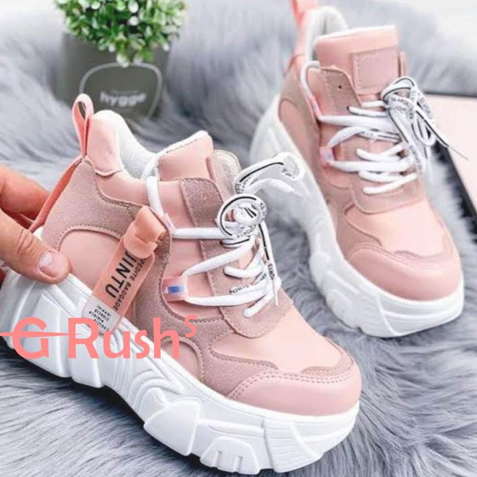 Langsung Atc [G-RUSH] - SEPATU WANITA SNEAKERS PEREMPUAN BOOT FASHION JIN-TU RD02