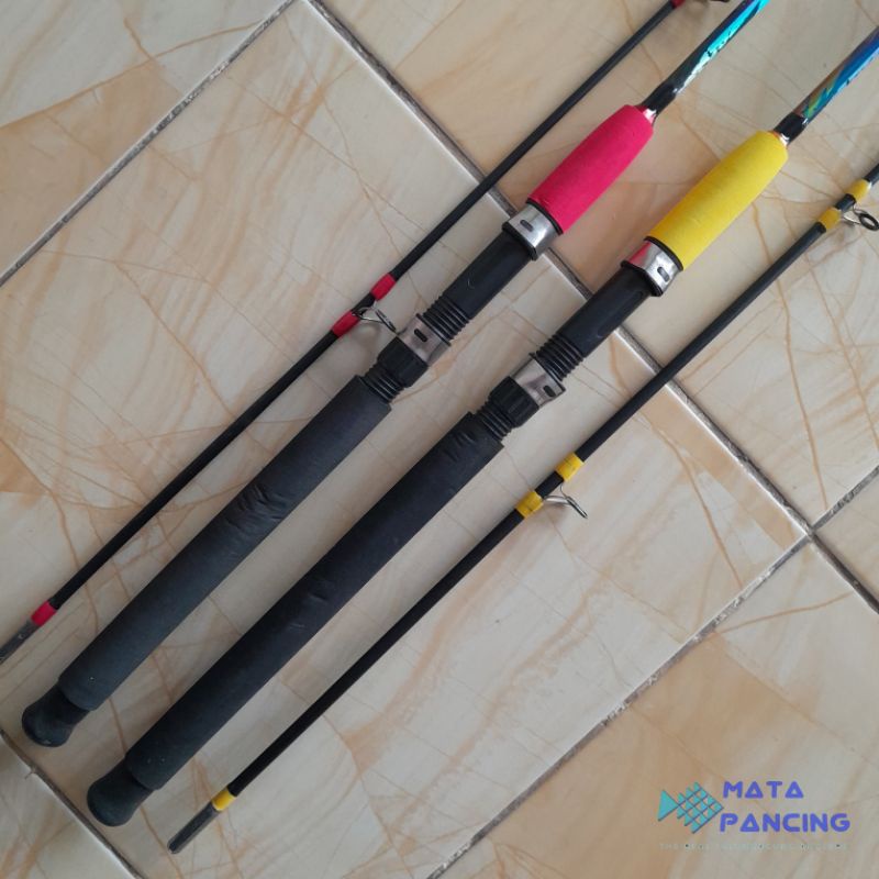 Joran pancing Daido Jurassic &amp; Daido Ertang 165cm 180cm 210cm fiber solid cocok untuk pancing sungai air tawar dan pancing laut