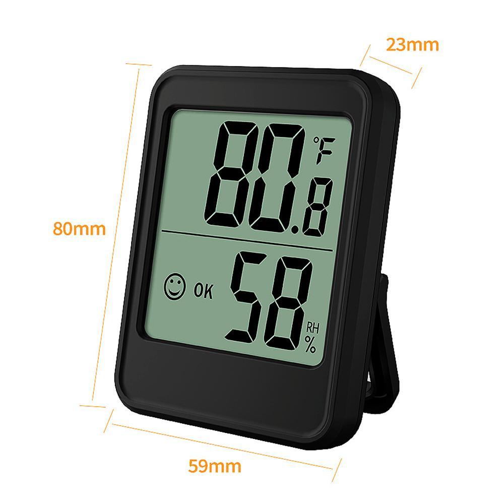 Lanfy Temperature Humidity Meter Digital LCD Sensor Suhu Thermo Meter Hygrometer Gauge Humidity Tester Termometer Hygrometer