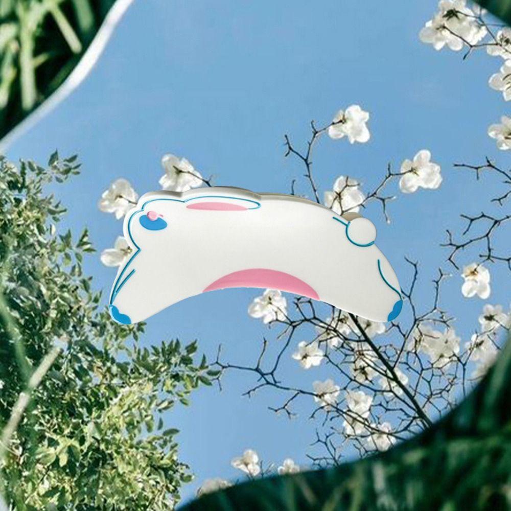Agustinina Rabbit Hair Claw Large Eleglant Simple Untuk Perempuan Asam Asetat Hiu Klip Hiasan Kepala Kepiting Klip Hiasan Kepala Wanita Klip Rambut