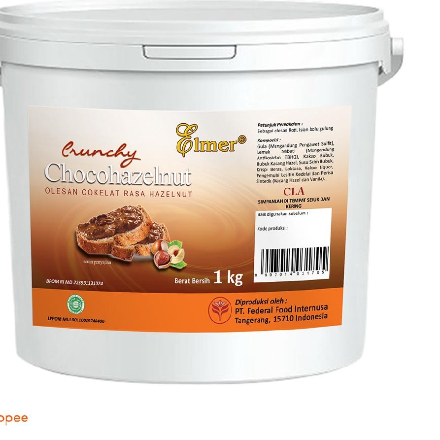 

➻ Elmer Spread Crunchy Choco Hazelnut 1kg ♘