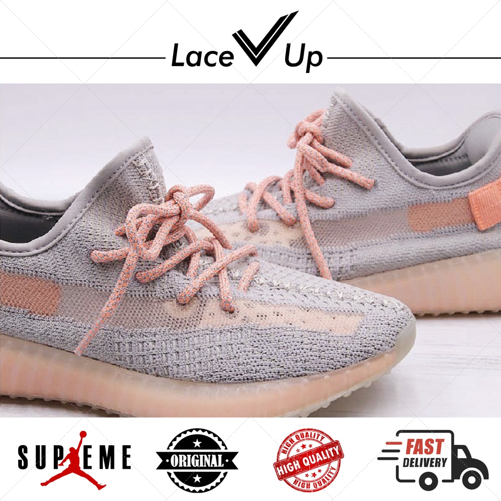 Tali Sepatu Reflective Yeezy 350 V2 True Form Desert Orange Shoelaces