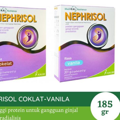 

♪ Nephrisol Vanilla/Cokelat 185gr ☪