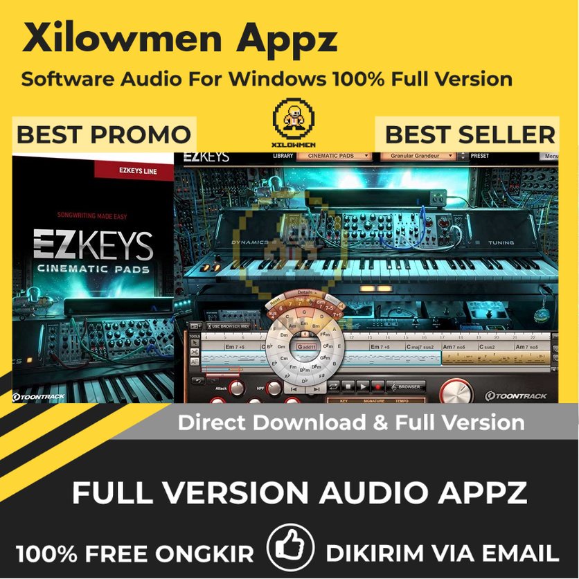 [Full Version] Toontrack EZkeys Cinematic Pads Pro Lifetime Audio Software WIN OS