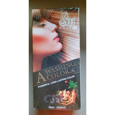 Sin Hair color shampoo jepang penghitam rambut dan uban