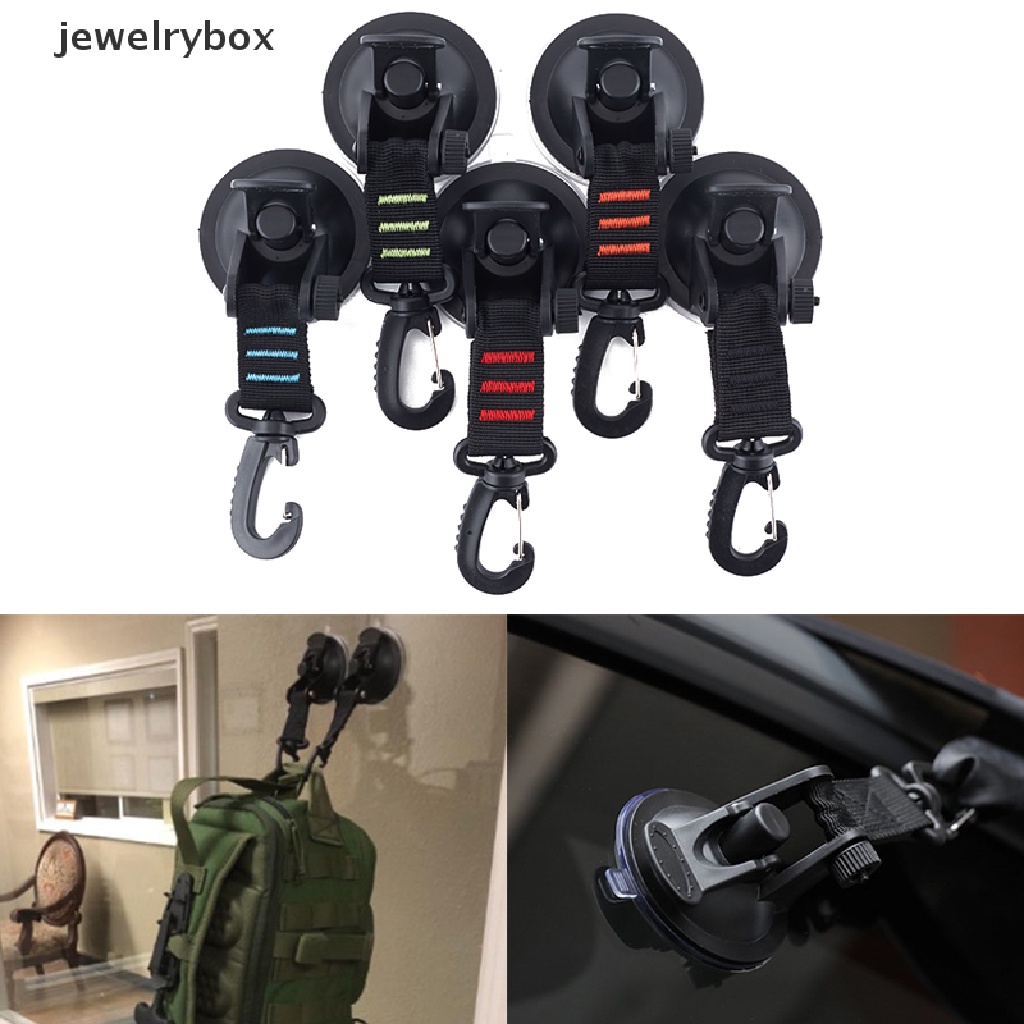 [Kotak Perhiasan]360° Suction Cup Anchor Secure Hook Tie Down Camping Awning Kolam Terpal Tenda Butik