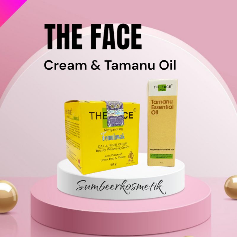 The Face - Paket Cream &amp; Tamanu Essential Oil - Temulawak The Face