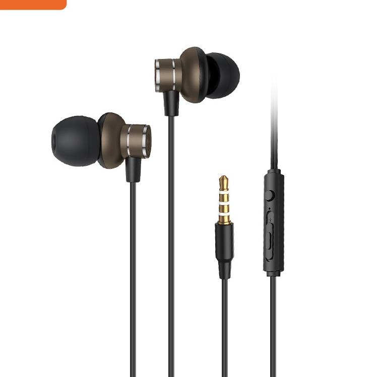 ☻ Basike Headset Gaming Handsfree Wired Earphone Hifi Extra Bass Android  Audio In-Ear with Mic ♜