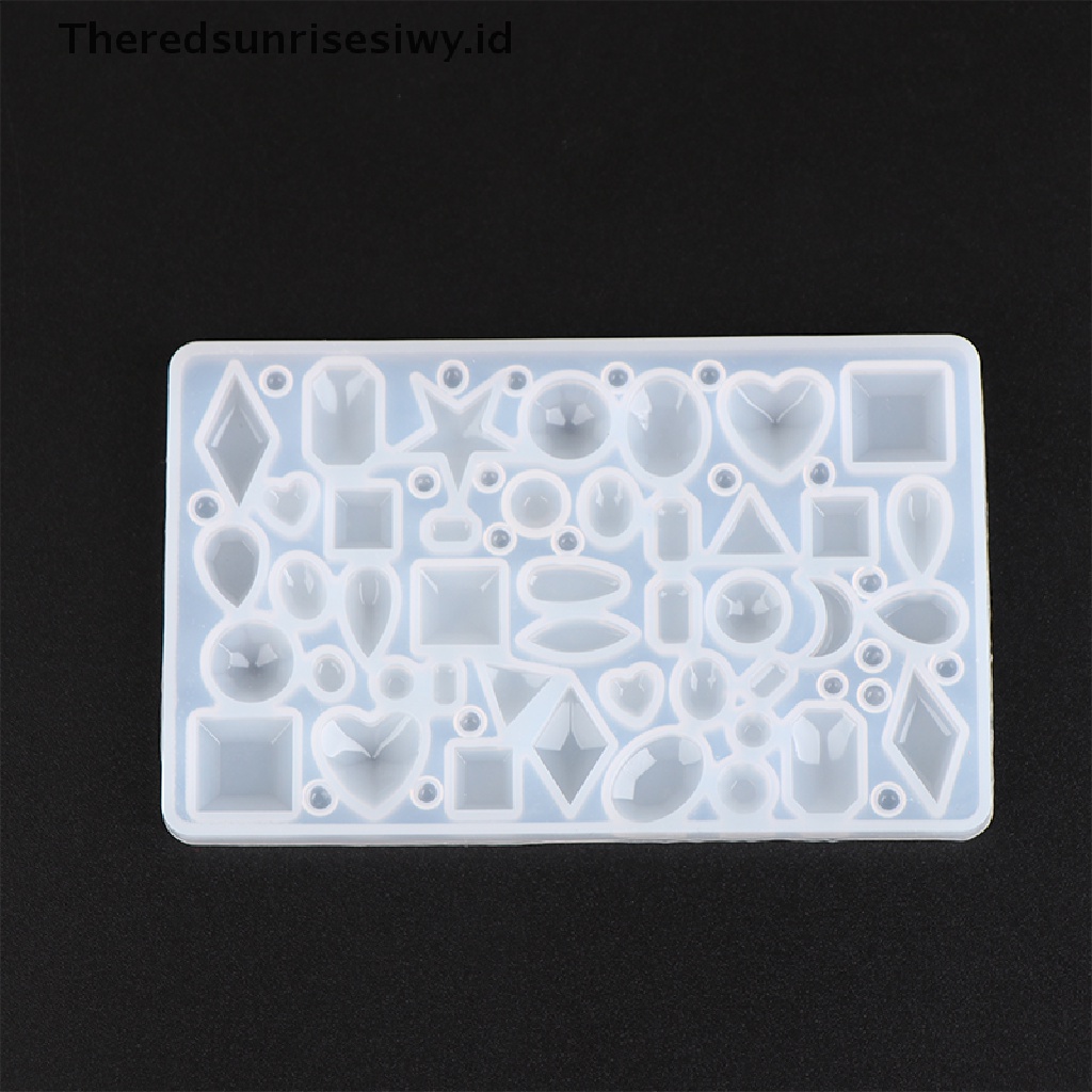#New# 1pc Perhiasan Cetakan Silikon DIY Geometris Kalung Eardrop Fondant Kue Mold~