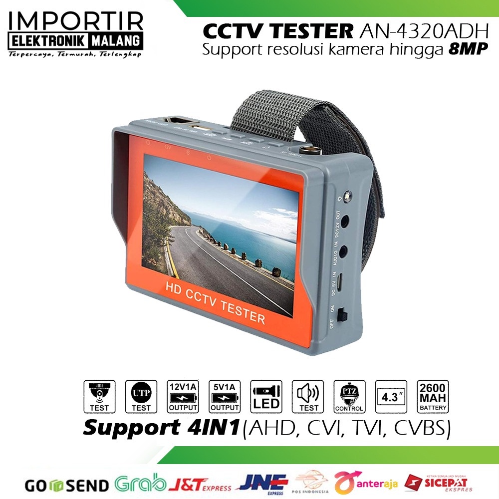 CCTV Tester Support 8mp Kamera 4in1 ( CCTV TESTER SUPPORT 8MP )