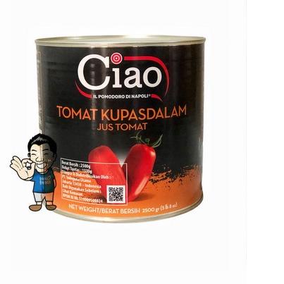 

✦ Ciao Tomat Kupas dalam Jus Tomat- Peeled Tomatoes 2550g ♫