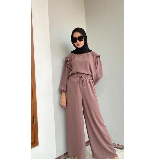 SPECIAL PRICE RUBY SET//SETELAN KULOT KRINKEL//OOTD KEKINIAN// SETELAN TERLARIS// SETELAN PALING BAN