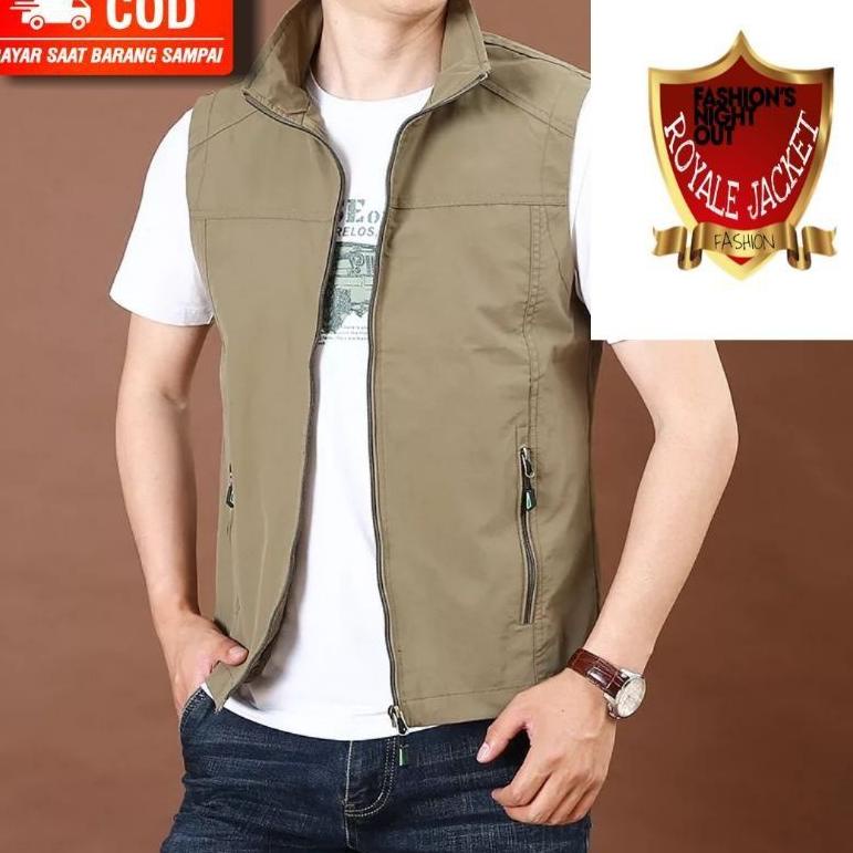 BEST SELLER Rompi pria/ Rompi keren / Vest Pria / Rompi Lapangan/ Rompi jeep / Rompi Multifungsi / R