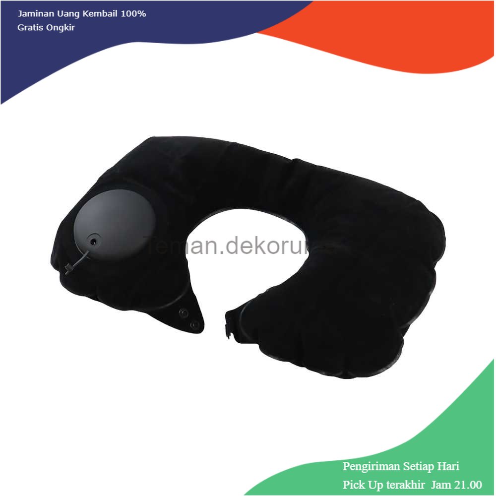 TD - TRV Macroupta Bantal Leher Travel Inflatable Neck Pillow - RH35