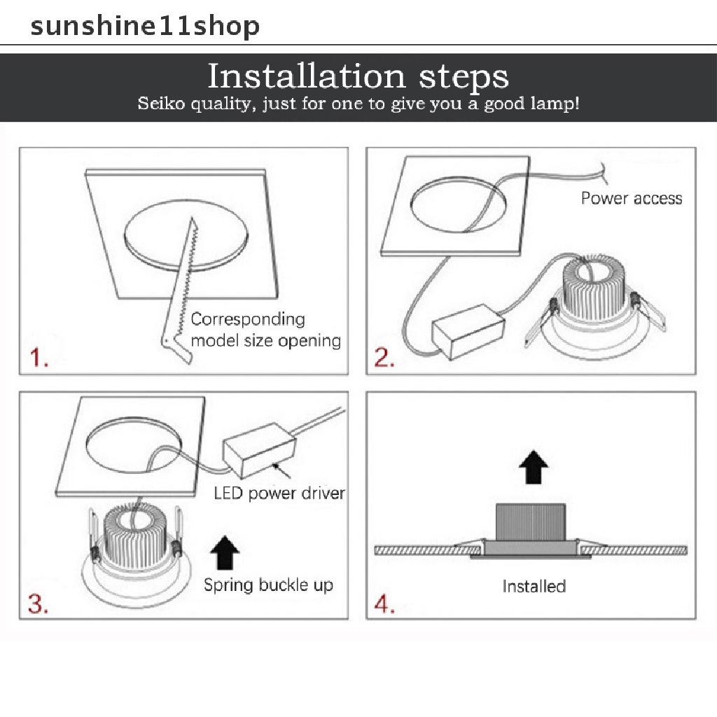 Sho Mini Led Down Light 3W 1W Dimmable Spot Light Lampu Tersembunyi Lampu Plafon N