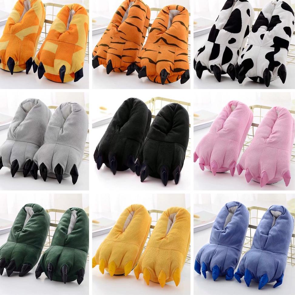 CHEKOUT SEPATU ONESIE SANDAL RUMAH CLAW DINOSAURUS DINO