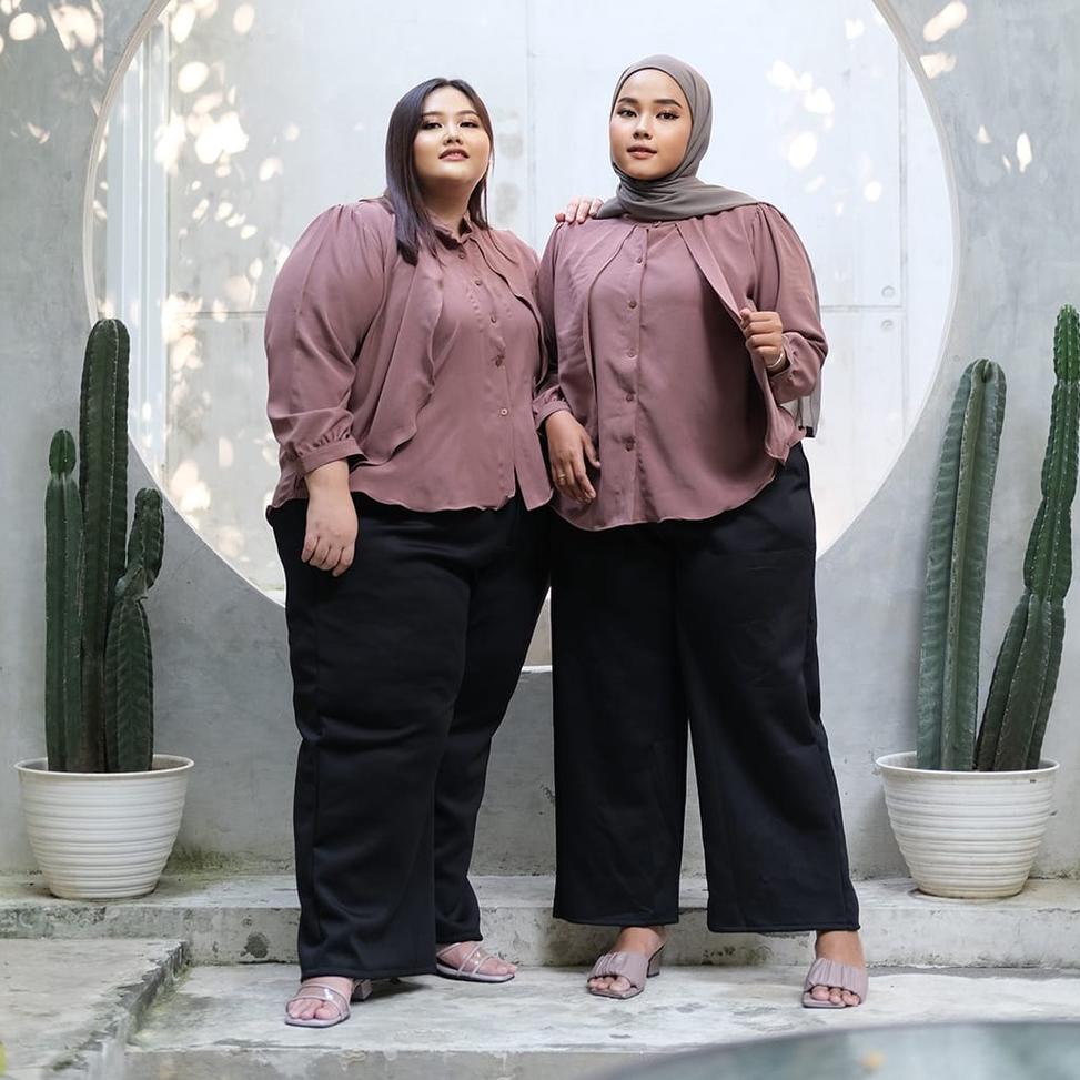 LANGSUNG ORDER Bigissimo - Drey Blouse | Atasan Blouse Big Size Jumbo