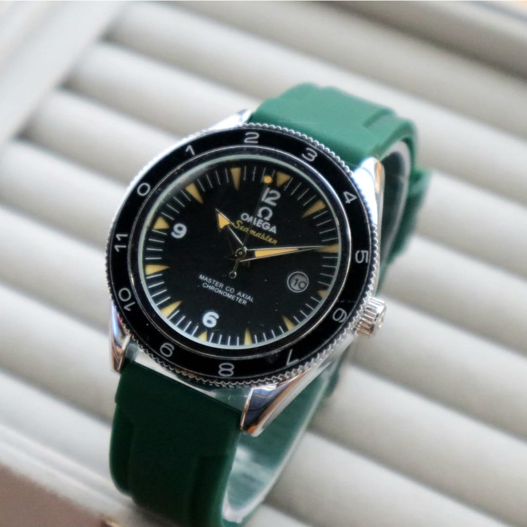 Jam tangan unisex model casual 0mg-3240 Fitur tanggal aktif strap rubber premium FORTUNAWATCH