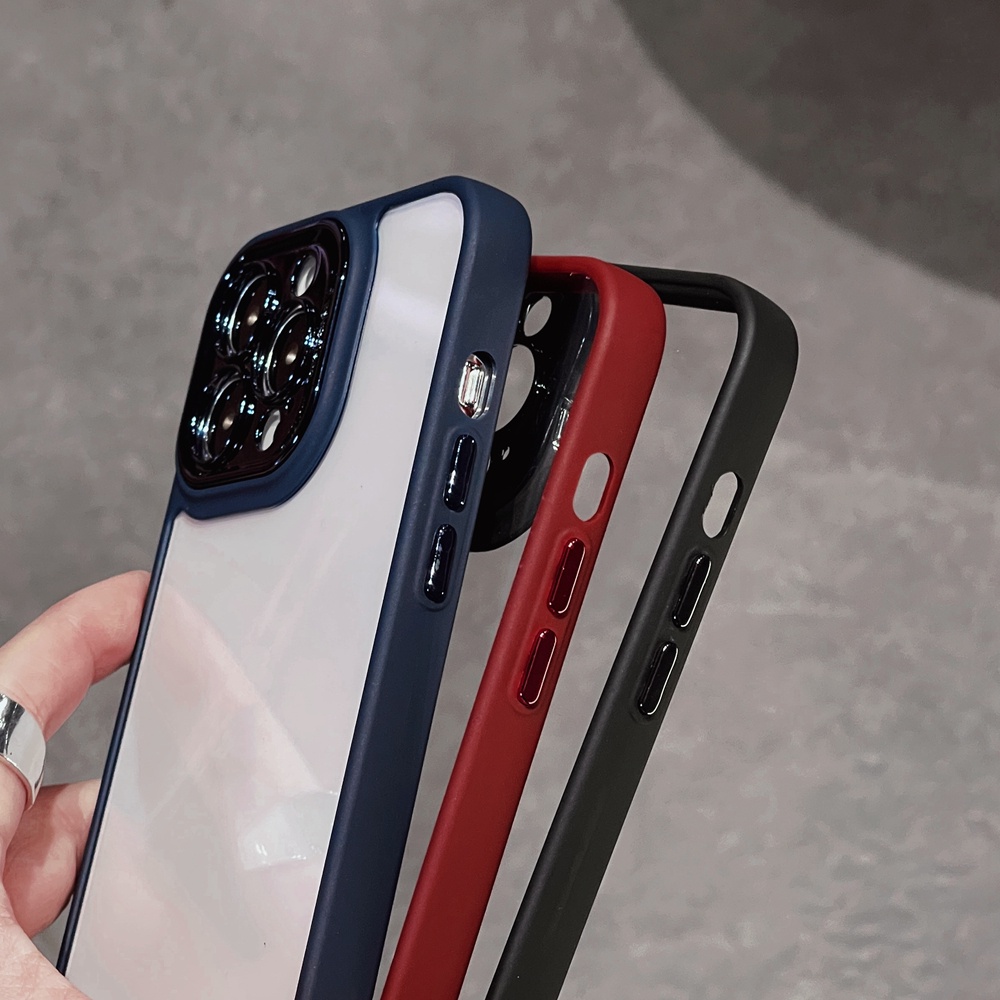 Casing Ponsel Keras Bening Untuk Iphone14Plus11 12 13 14 Pro MAX Casing Transparan iPhone XS MAX XR Shockproof Back Cover