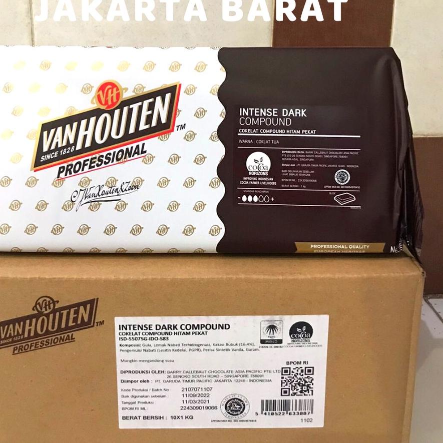 ♧ Van Houten Dark Compound Intense 1 kg | Coklat Batang Van Houten ✬