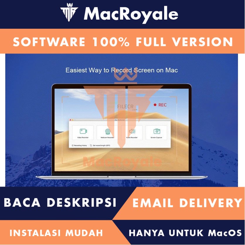 [MacOS] Any RecScreen Full Version Lifetime Full Garansi
