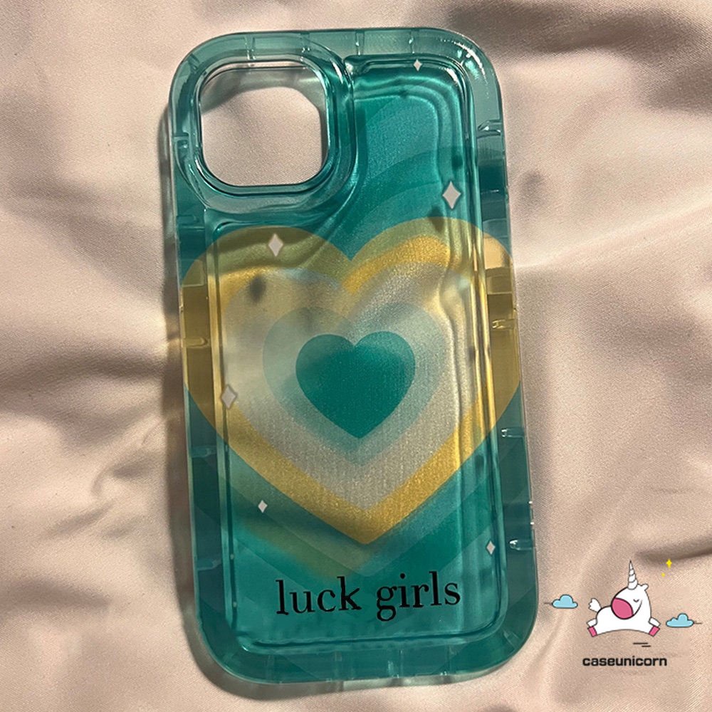 Airbag Shockproof Back Cover Untuk Redmi 10 9 12C 10C Note 9 10s 11 11s 8 Redmi 10 9C NFC 9A 10A 9T A1 POCO F4 INS Gradasi Sweet Love Heart Bantalan Udara Anti Jatuh Soft Case