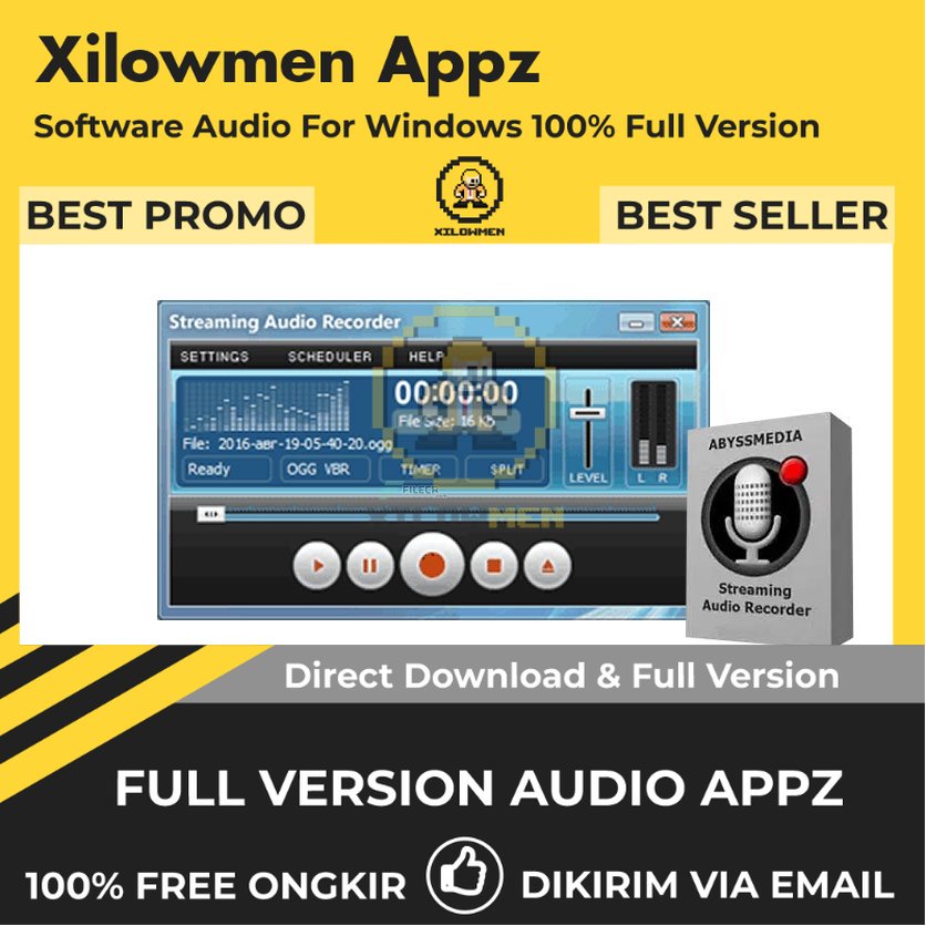 [Full Version] AbyssMedia Streaming Audio Recorder Pro Lifetime Audio Software WIN OS