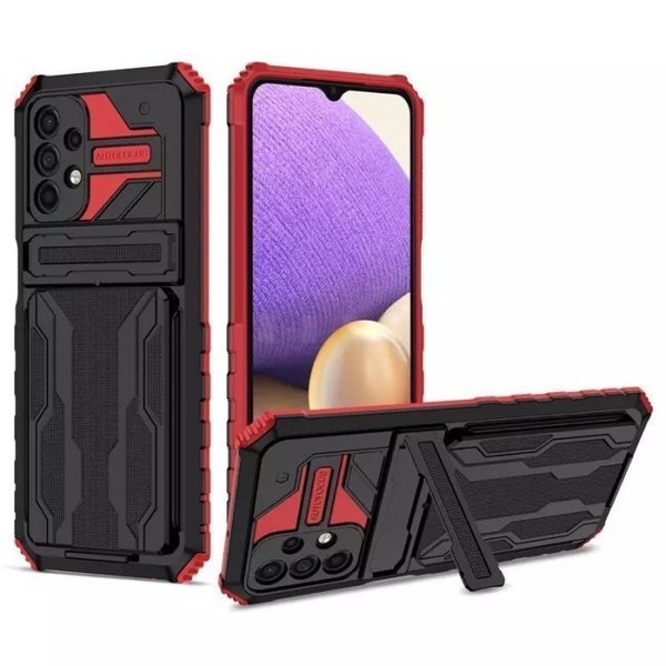 Case Transformers SLOT CARD Standing Redmi Note 10/10S/Note 10 Pro Hardcase Shockproof Tahan Banting