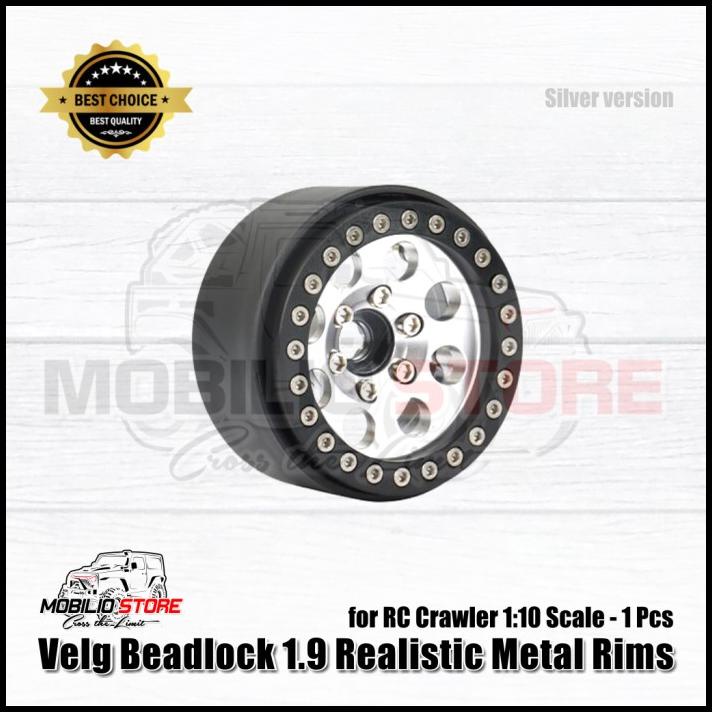 Velg Rc Metal Beadlock 1.9" Wheel Hub Rims For 1/10 Rc Crawler