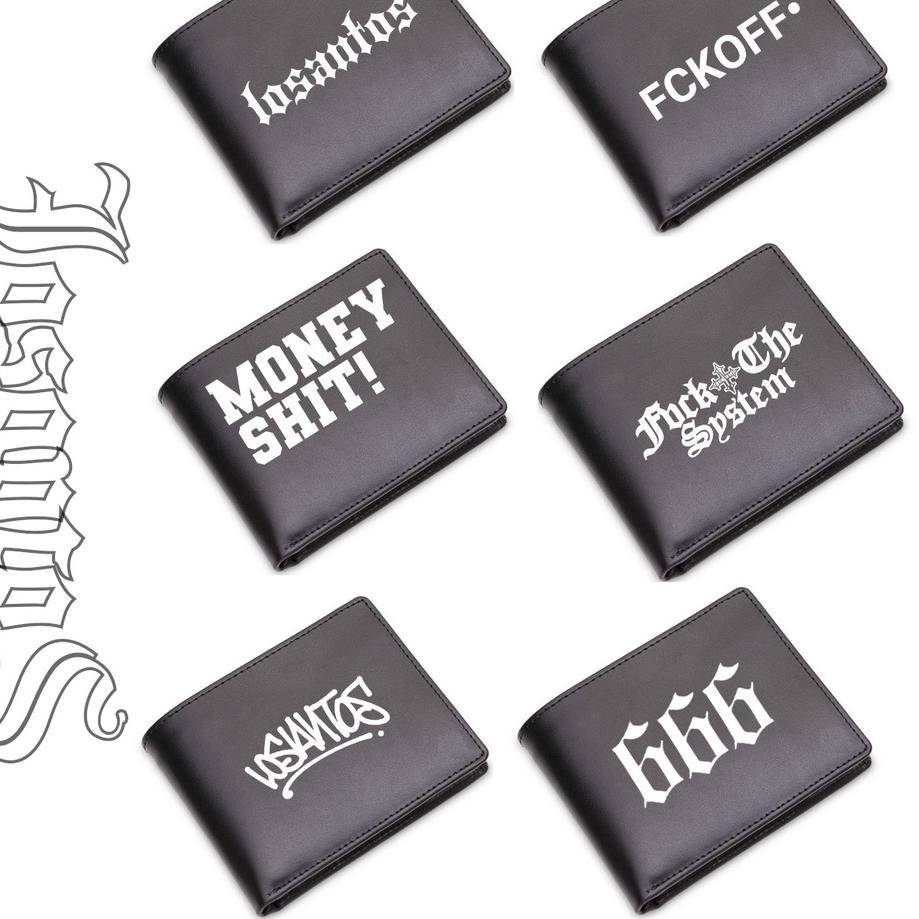 ➧ dompet pria dompet lipat hitam losantos ➥