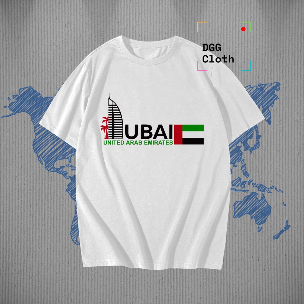 Kaos I love Dubai , Baju Oleh Oleh Dubai  Kaos Negara type 11