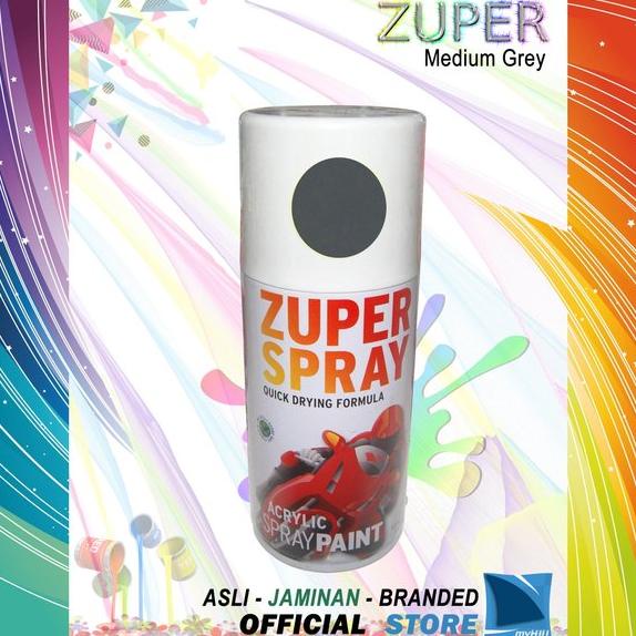 Cat Semprot Warna Abu Abu Muda 300cc - Medium Grey Spray Paint ZUPER