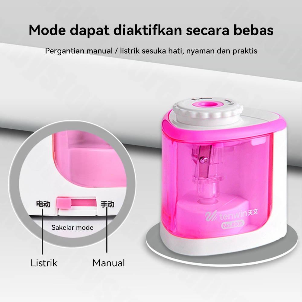 Halobaby rautan pensil elektrik / electric pencil sharpener/electric sharpener Automatic