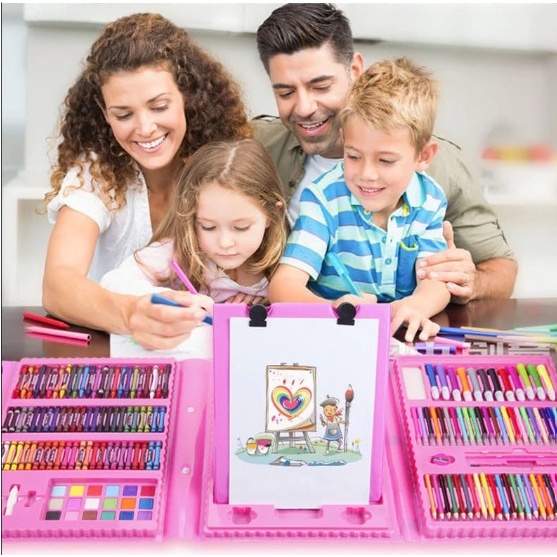 

Produk - Crayon Set 208Pcs /Krayon Mewarnai Anak 208Pcs Promo Best Seller!!
