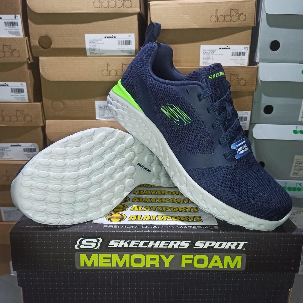 Skechers Memory Foam Sepatu Running Sneaker Pria Original Store_Yzan