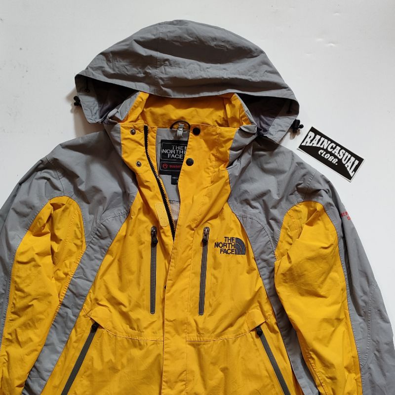 THE NORTH FACE RAINTEX GORETEX XCR JACKETGREY/YELLOW