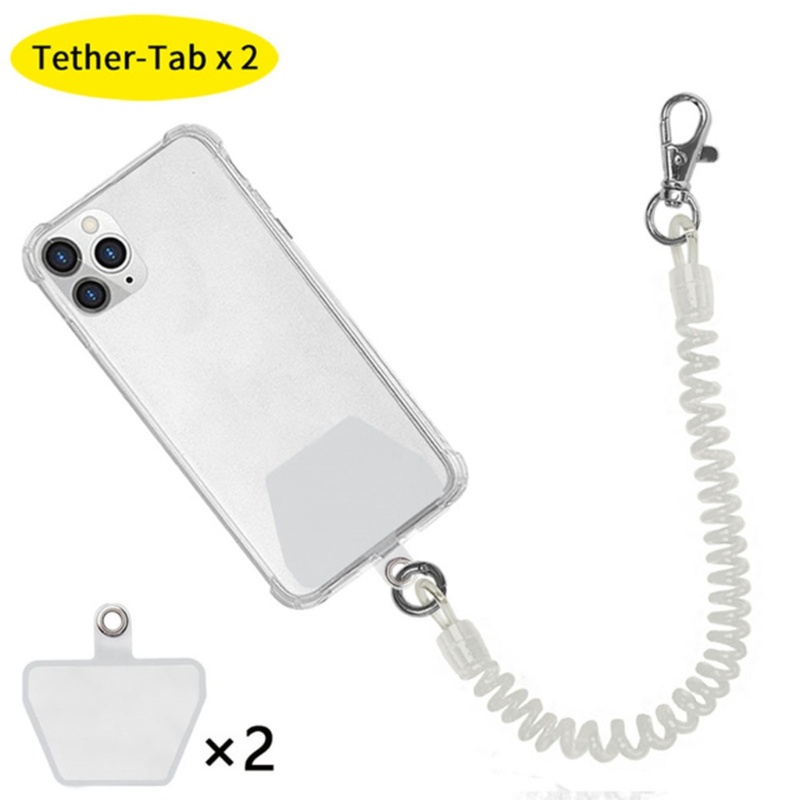 Zzz Telescopic Spring Anti-Pencurian Gasket Ponsel Lanyard Phone Charm String Straps Elastis Lanyard Pengganti