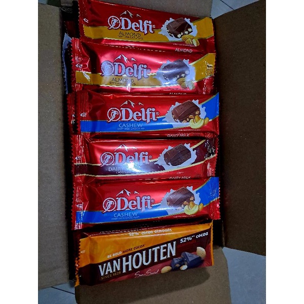 

Delfi Cashew 50gr 40gr Delfi Almond Milk Van houten 40gr Van Houten murah Silverquuen Valentine 58gr